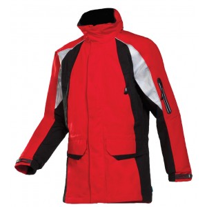 Sioen Siopor Extra Sepp parka 608Z Tornhill, rood/zwart Maat L 