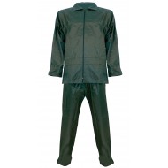 Regenpak polyester/PVC, 2-delig, groen Maat 3XL 