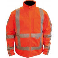 M-Wear softshell jack 1316 RWS, oranje Maat 3XL 