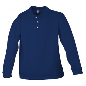 Logostar polosweater, korenblauw Maat M 