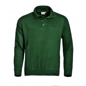 Santino polosweater Robin, donkergroen Maat 3XL 