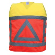 M-Wear verkeersregelaarsvest 0125, oranje/geel Maat L 