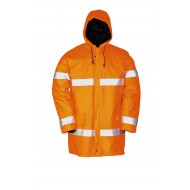 Sioen Flexothane Classic regenparka 7876 Parker, oranje Maat S 