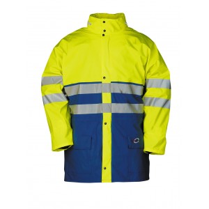 Sioen Flexothane Classic regenparka 7883 Karymski, geel/korenblauw Maat XL 