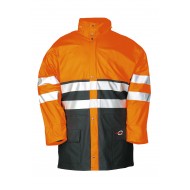 Sioen Flexothane Classic regenparka 7883 Karymski, oranje/blauw Maat 3XL 