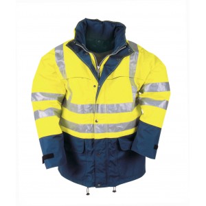 Sioen Siopor Extra regenjas 132Z Brighton, geel/blauw Maat M 