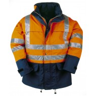 Sioen Siopor Extra regenjas 132Z Brighton, oranje/blauw Maat 3XL 