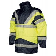 Sioen Siopor Ultra 4-in-1 parka 209A Skollfield, geel/blauw Maat 3XL 