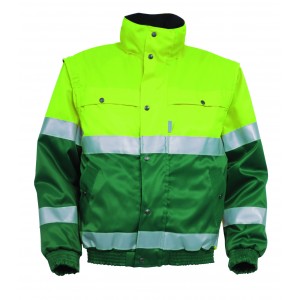 HaVeP High Visibility All Season jack 5139, groen/geel Maat XXL 