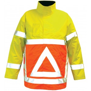 M-Wear verkeersregelaarsparka 0925, oranje/geel Maat L 