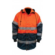 M-Wear parka 0990, oranje/blauw Maat 3XL 