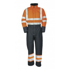 Sioen Flexothane Classic overall 5616 Rabaul, blauw/oranje Maat L 